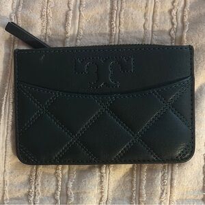Tory Burch Dark Quilted Card Holder